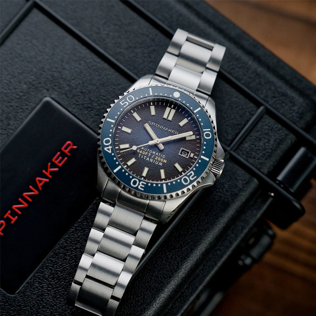Spinnaker Tesei Titanium Men's Tactical Blue Automatic Watch