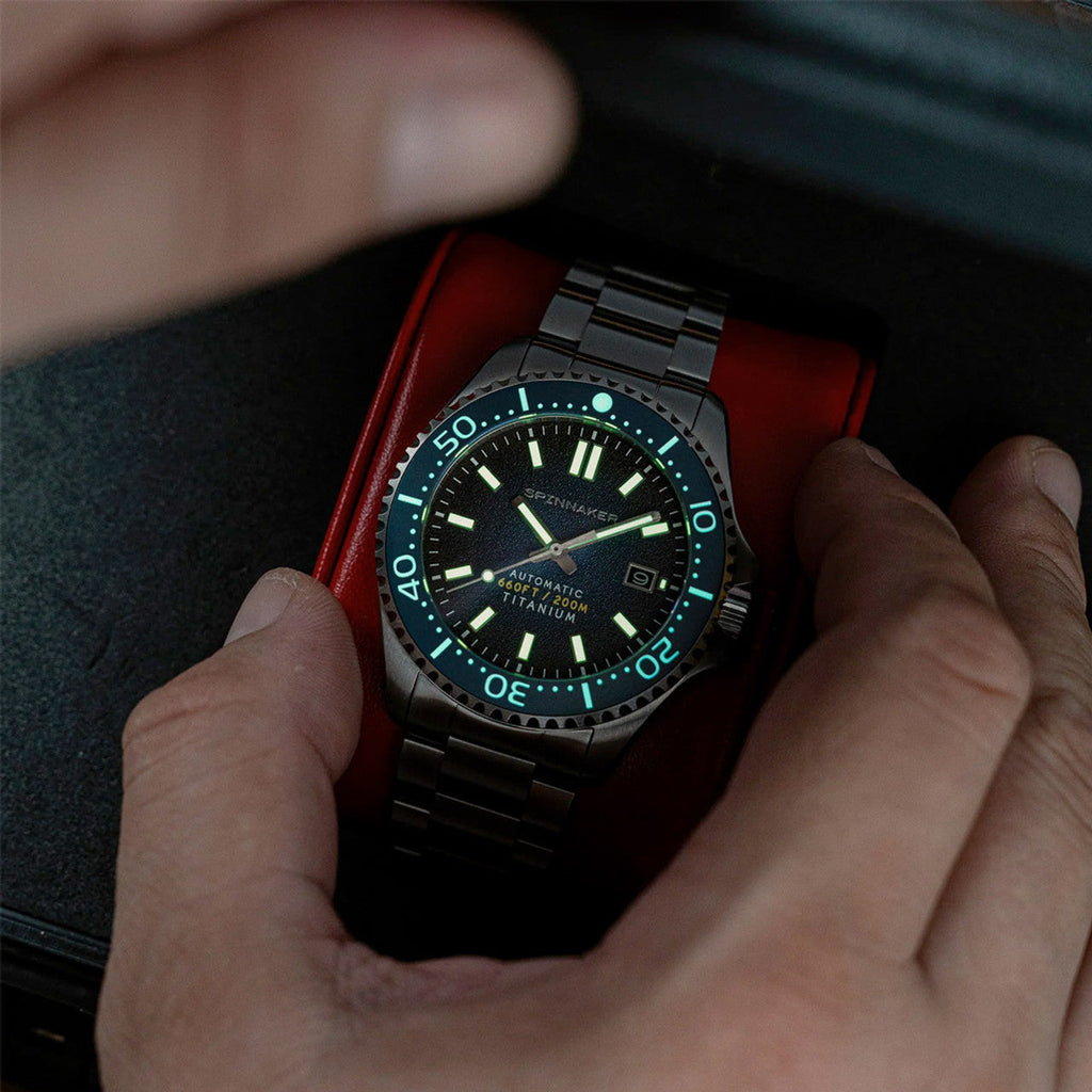 Spinnaker Tesei Titanium Men's Tactical Blue Automatic Watch
