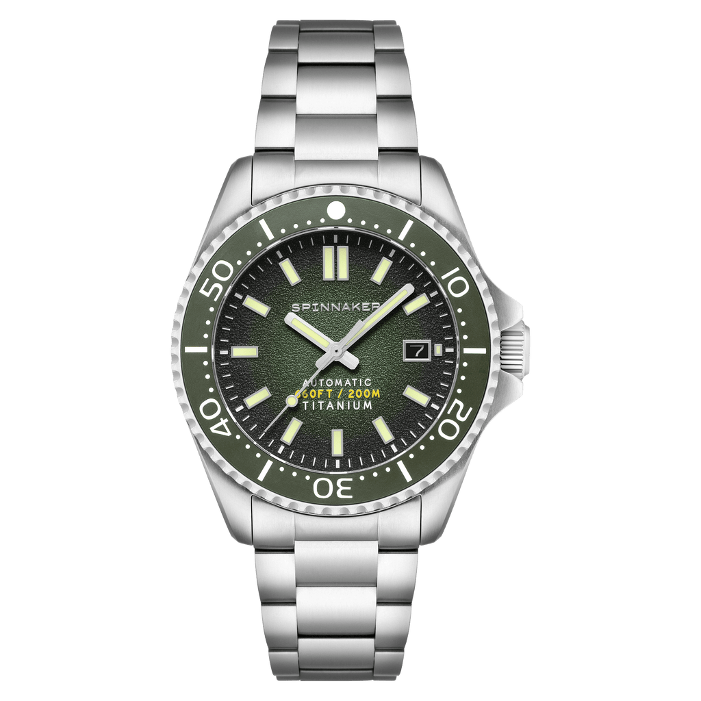 Spinnaker Tesei Titanium Men's Green Automatic Watch