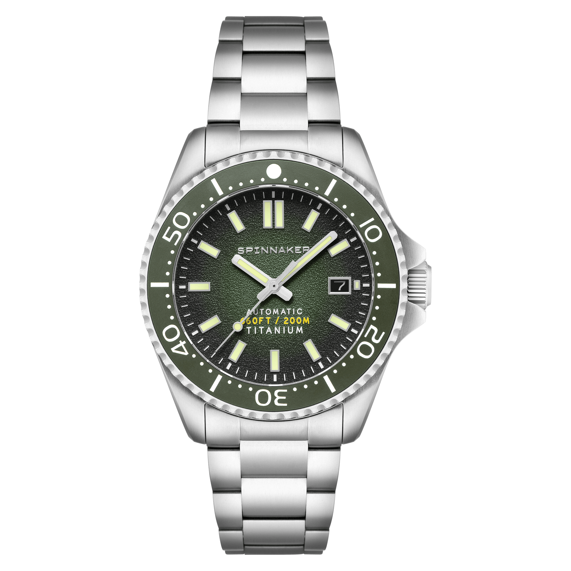 Spinnaker Tesei Titanium Men's Green Automatic Watch