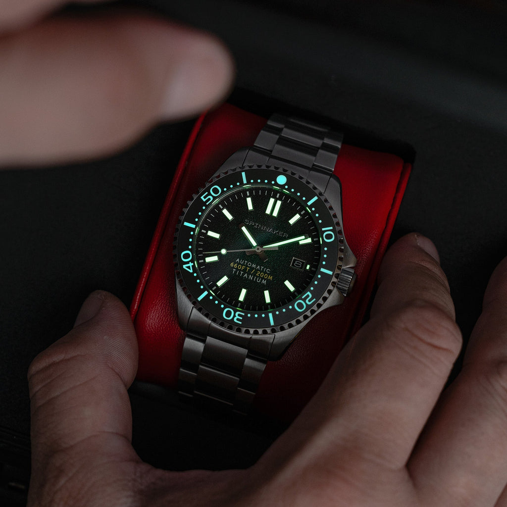 Spinnaker Tesei Titanium Men's Green Automatic Watch
