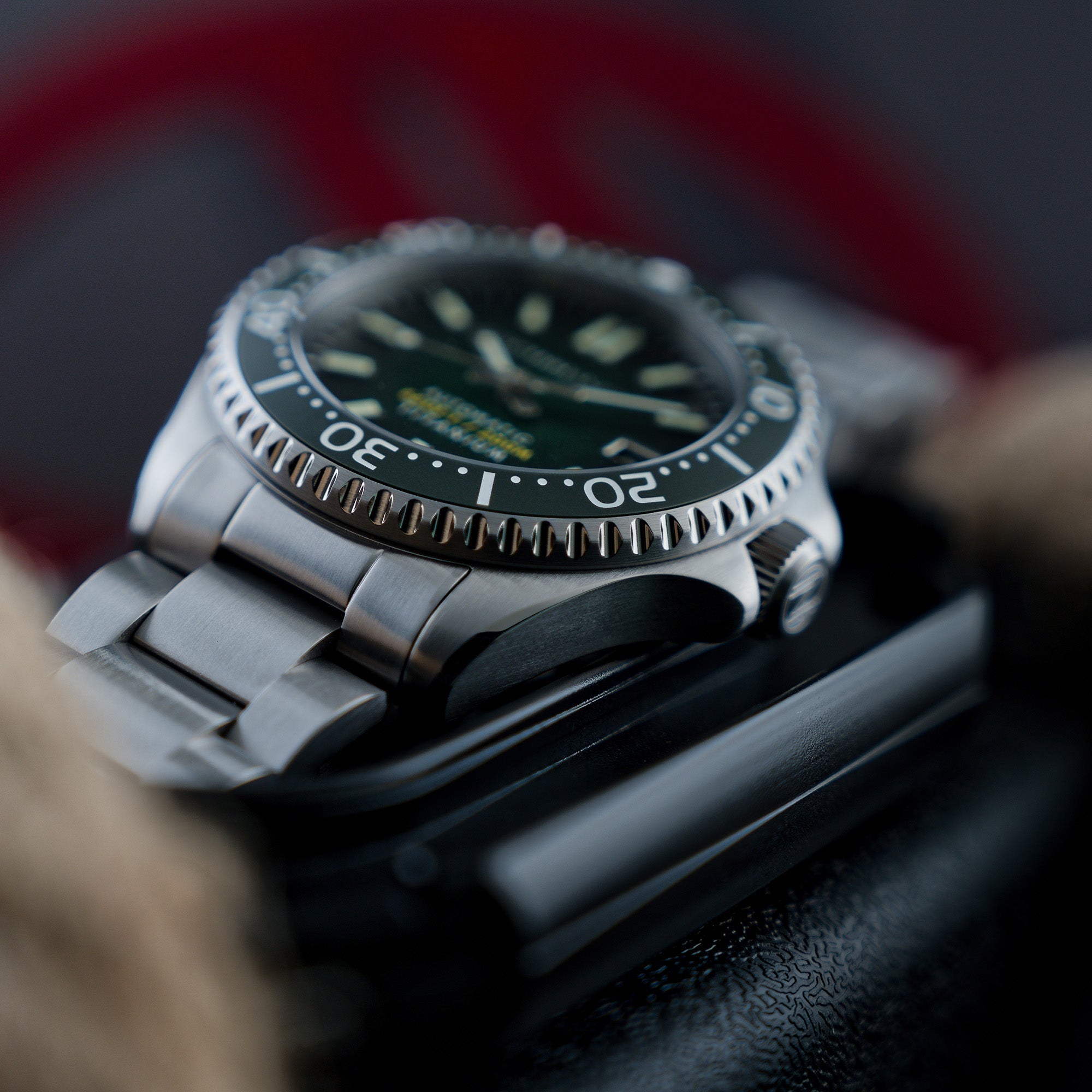 Spinnaker Tesei Titanium Men's Green Automatic Watch