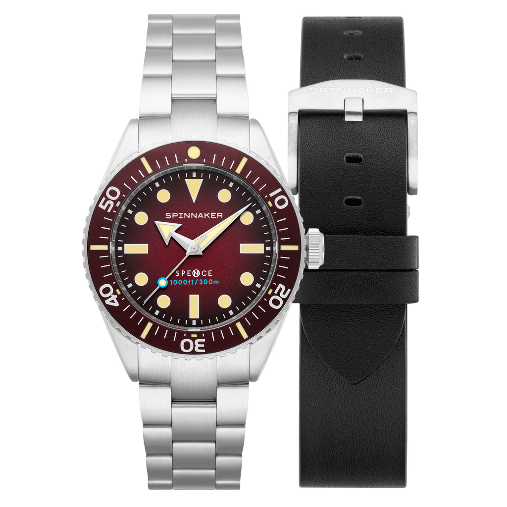 Spinnaker Spence 300 Men's Crimson Red Automatic Watch