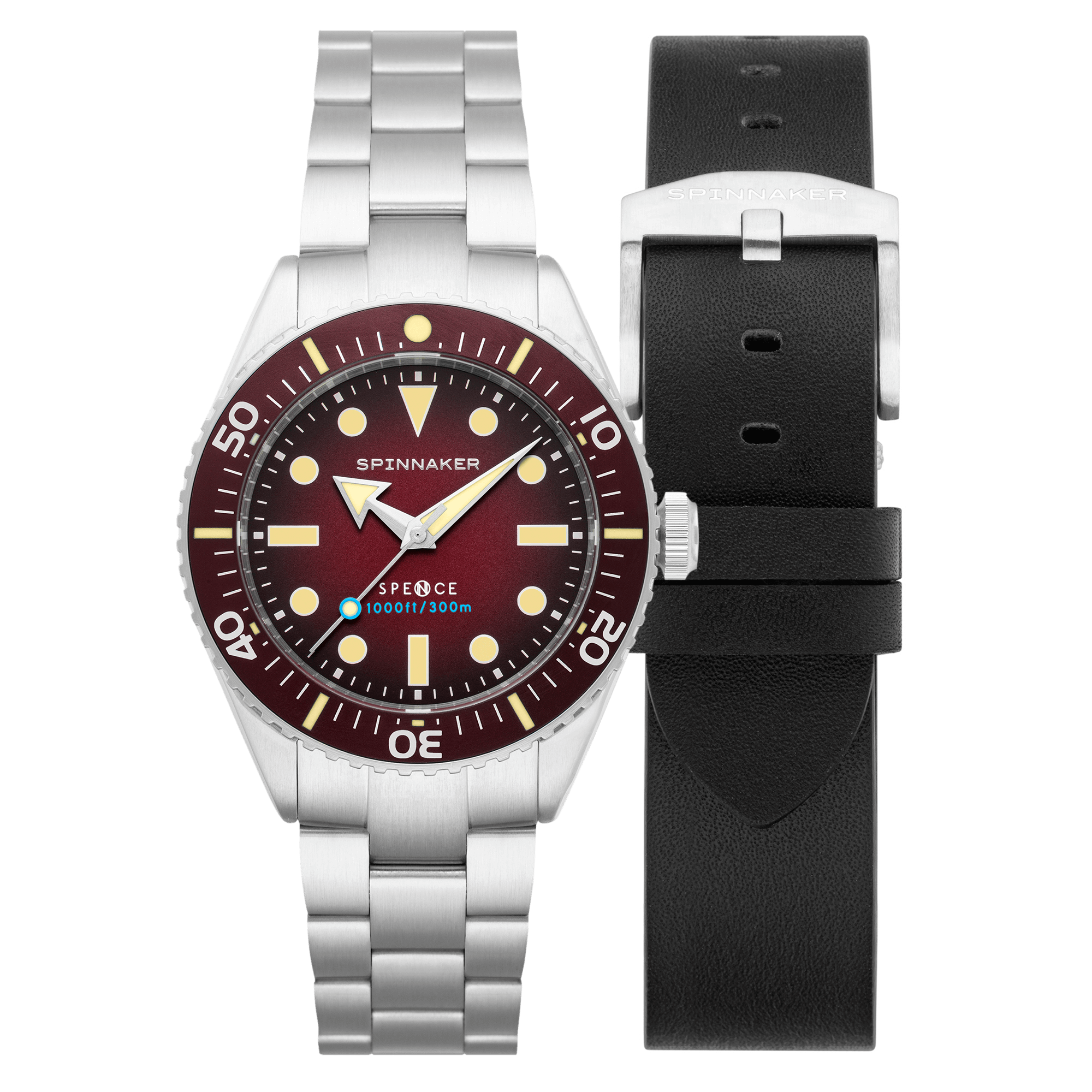 Spinnaker Spence 300 Men's Crimson Red Automatic Watch