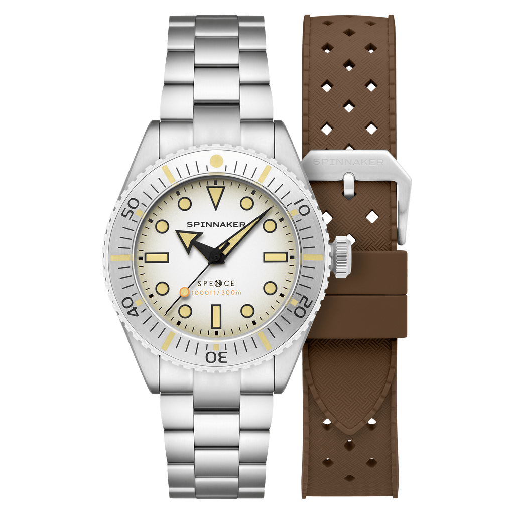 Spinnaker Spence 300 Men's White Automatic Diver Watch