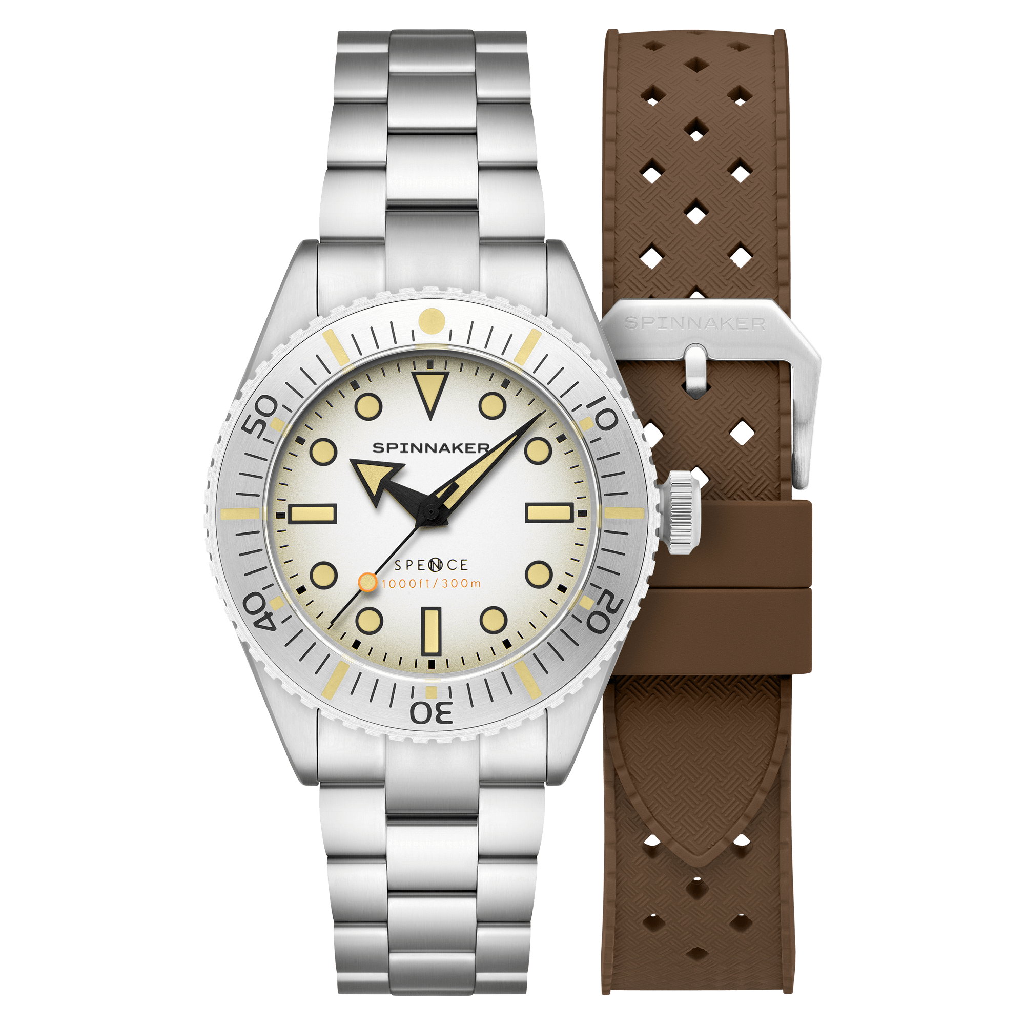 Spinnaker Spence 300 Men's White Automatic Diver Watch