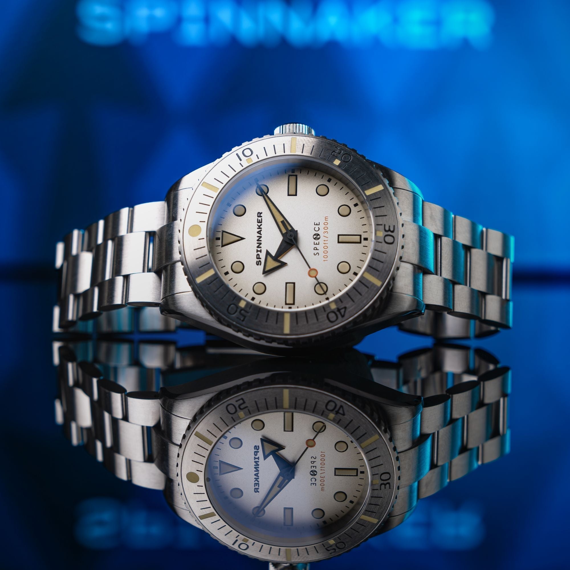 Spinnaker Spence 300 Men's White Automatic Diver Watch