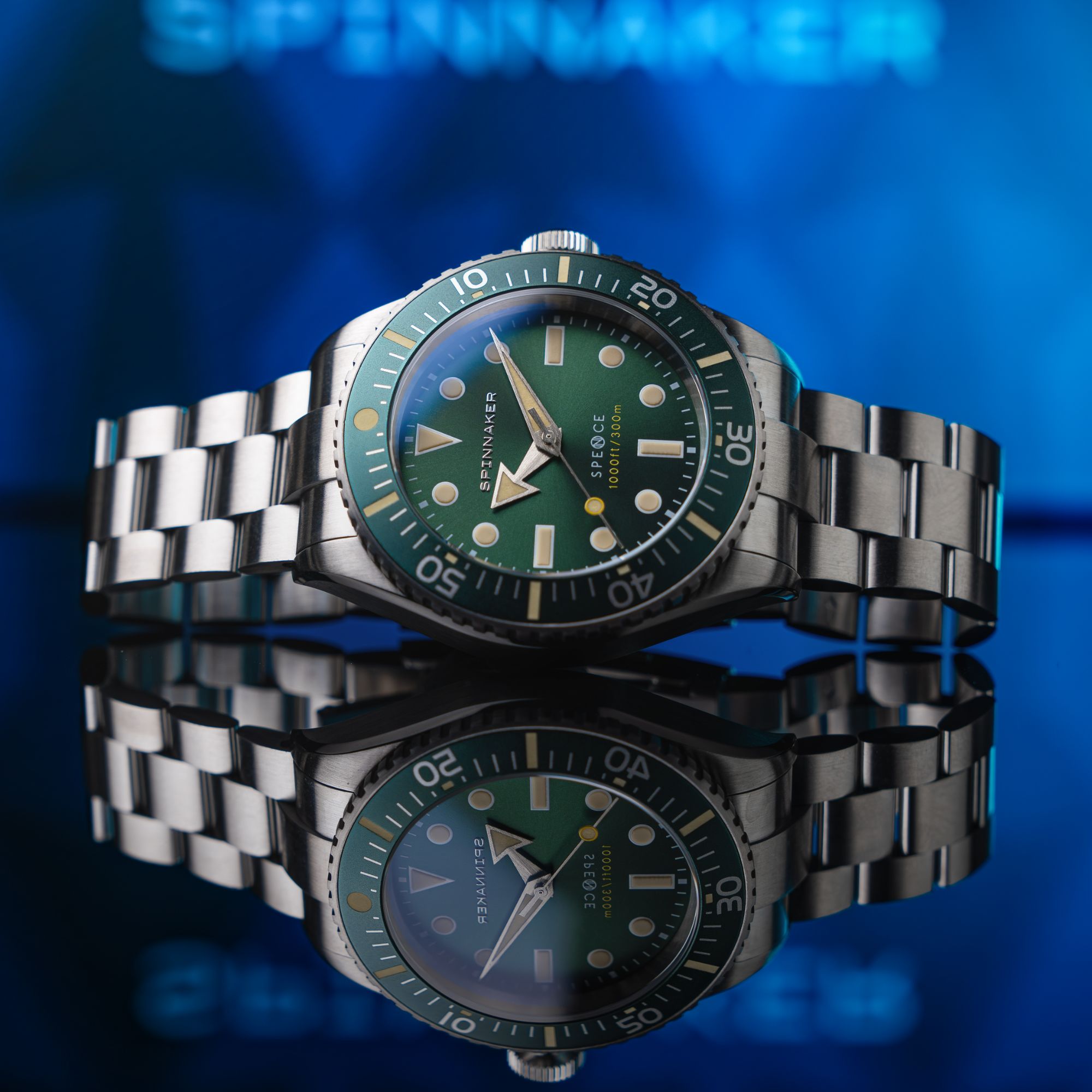 Spinnaker Spence 300 Men's Green Diver Automatic Watch
