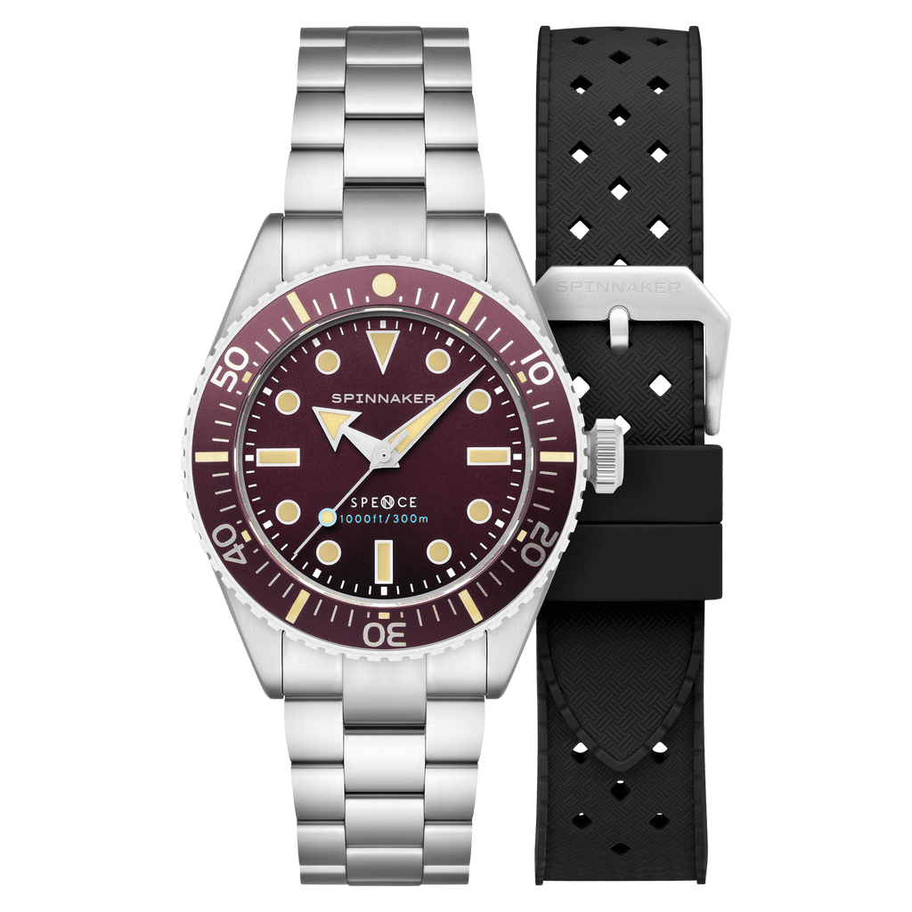 Spinnaker Spence 300 Men's Red Diver Automatic Watch