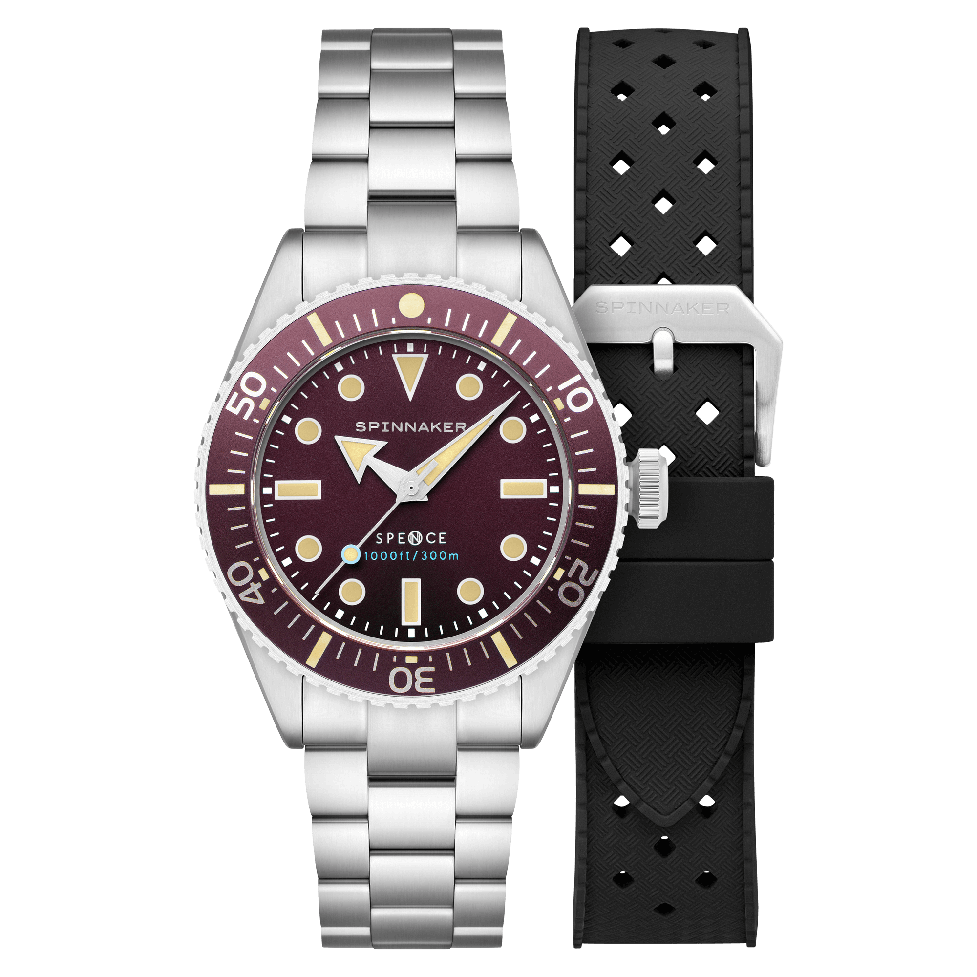 Spinnaker Spence 300 Men's Red Diver Automatic Watch