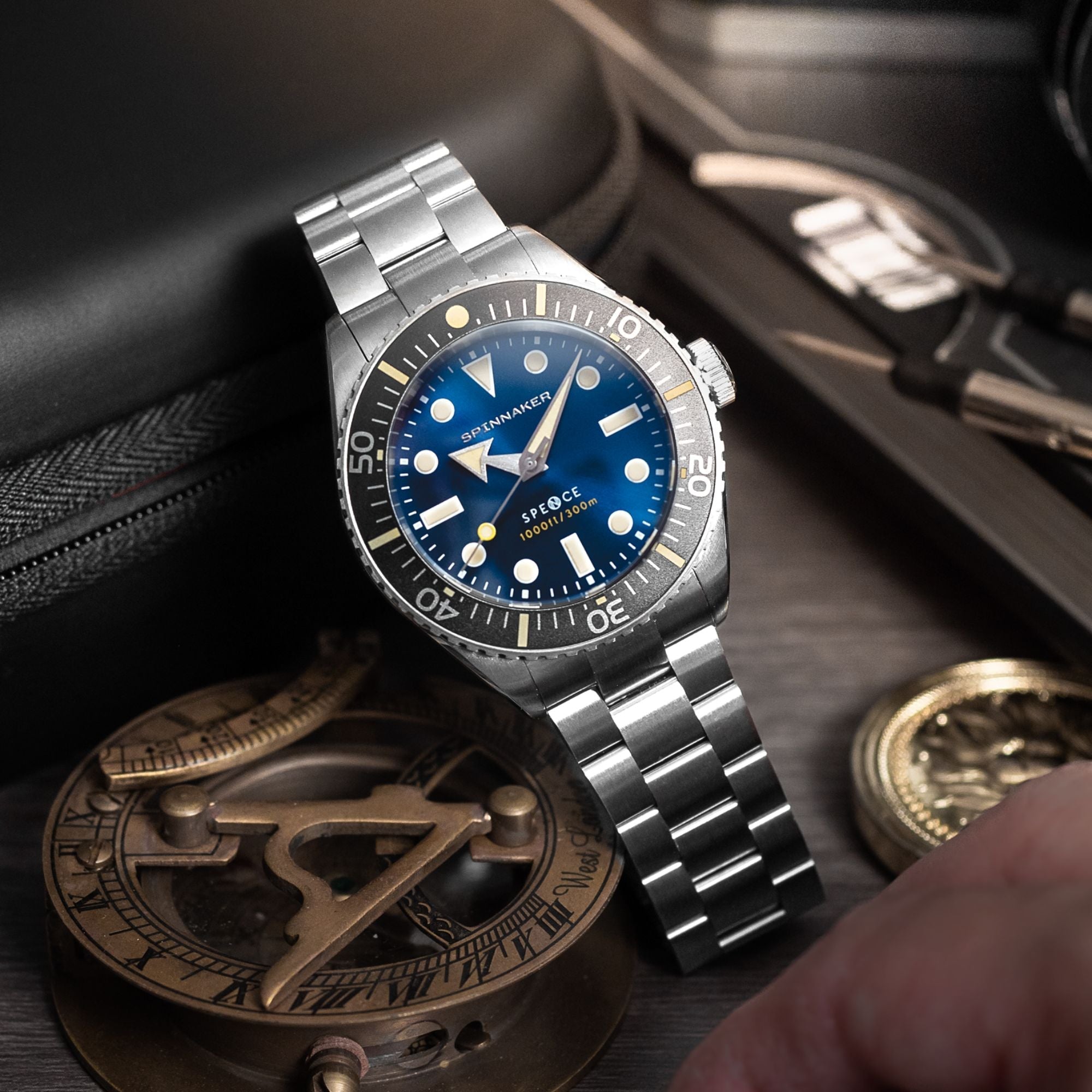 Spinnaker Spence 300 Men's Blue Diver Automatic Watch