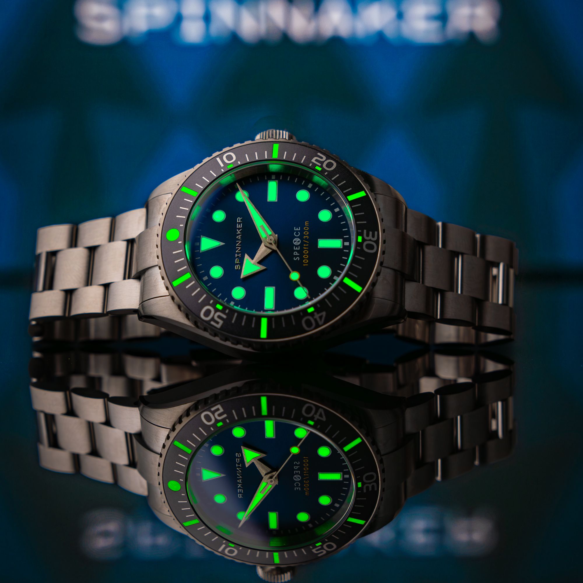 Spinnaker Spence 300 Men's Blue Diver Automatic Watch