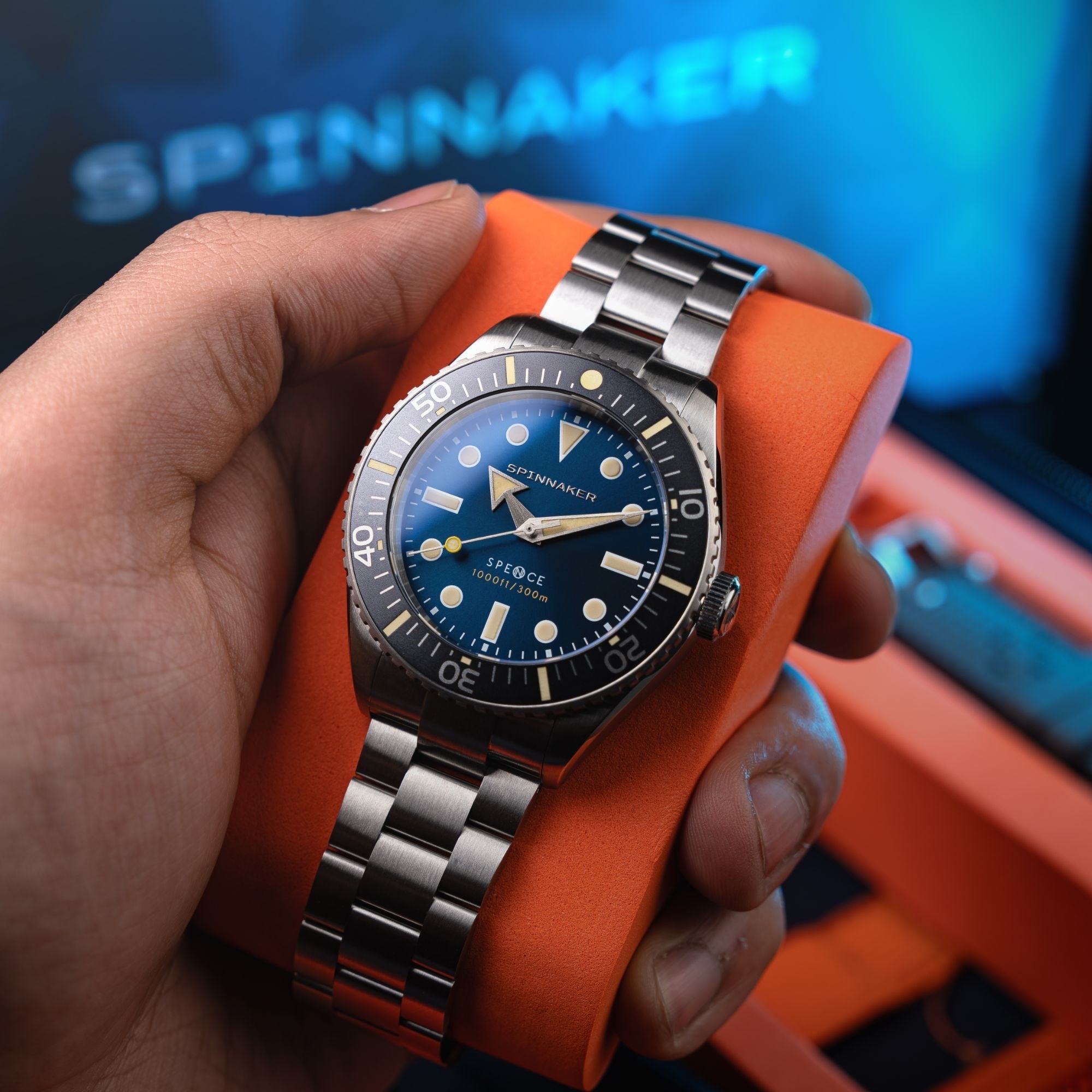 Spinnaker Spence 300 Men's Blue Diver Automatic Watch
