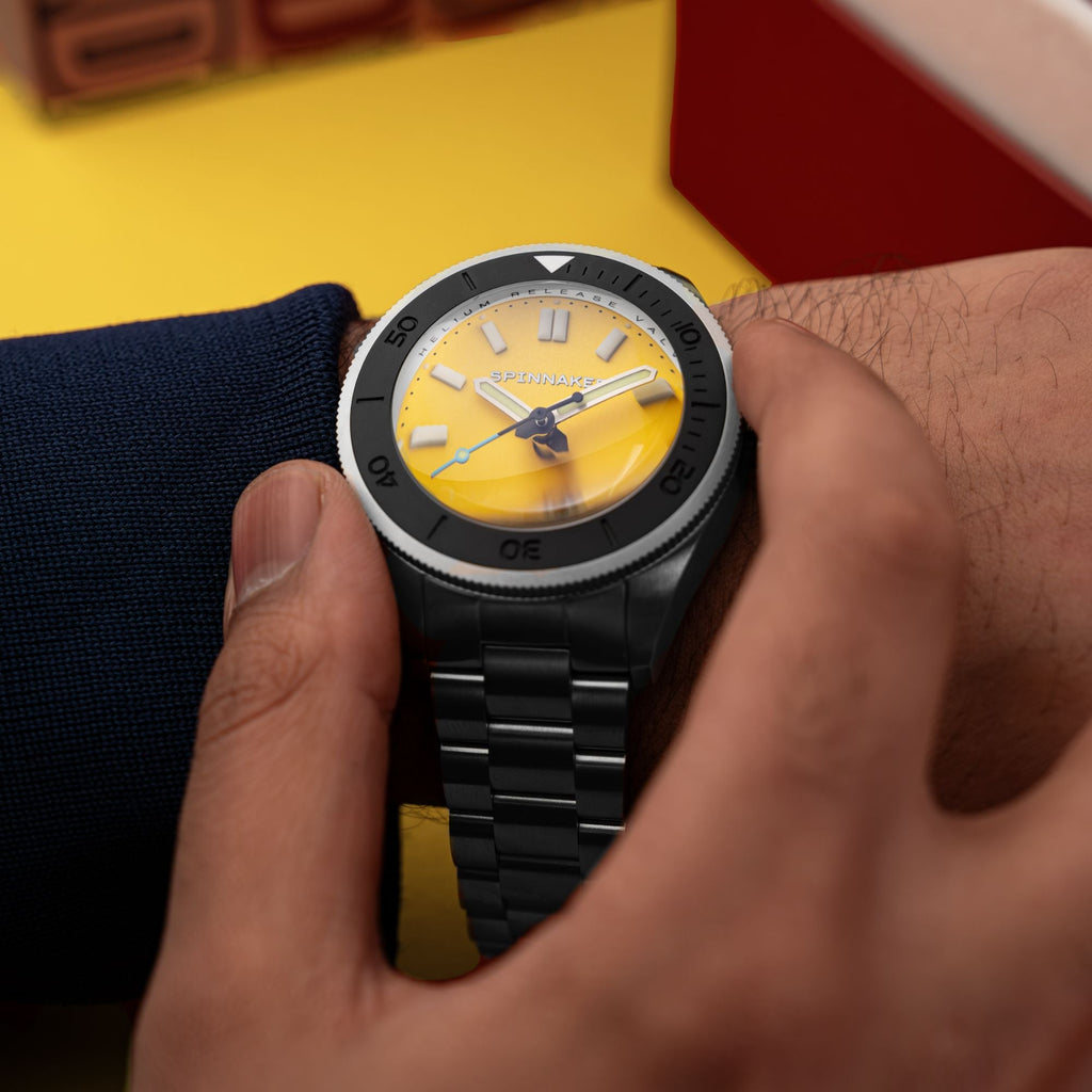 Spinnaker Piccard Automatic Yellow Diver Watch – Limited Edition