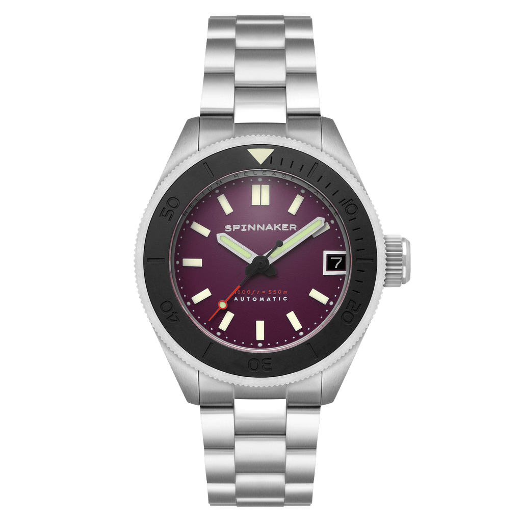 Spinnaker Piccard Automatic Purple Diver Watch – Limited Edition