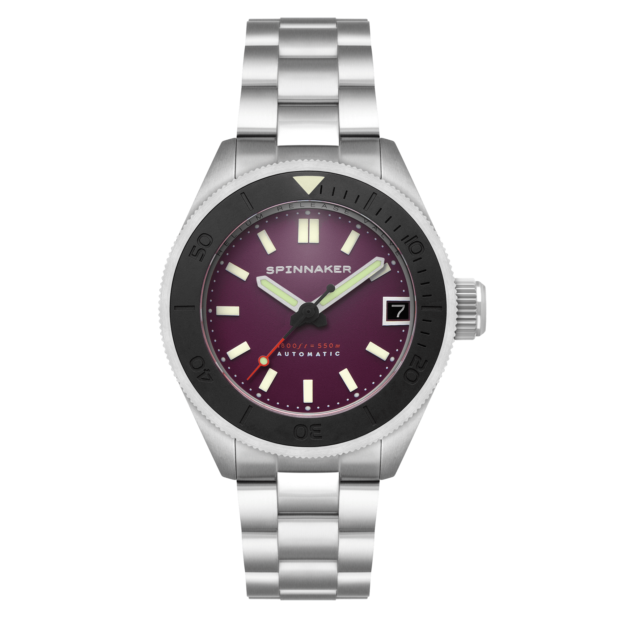 Spinnaker Piccard Automatic Purple Diver Watch – Limited Edition
