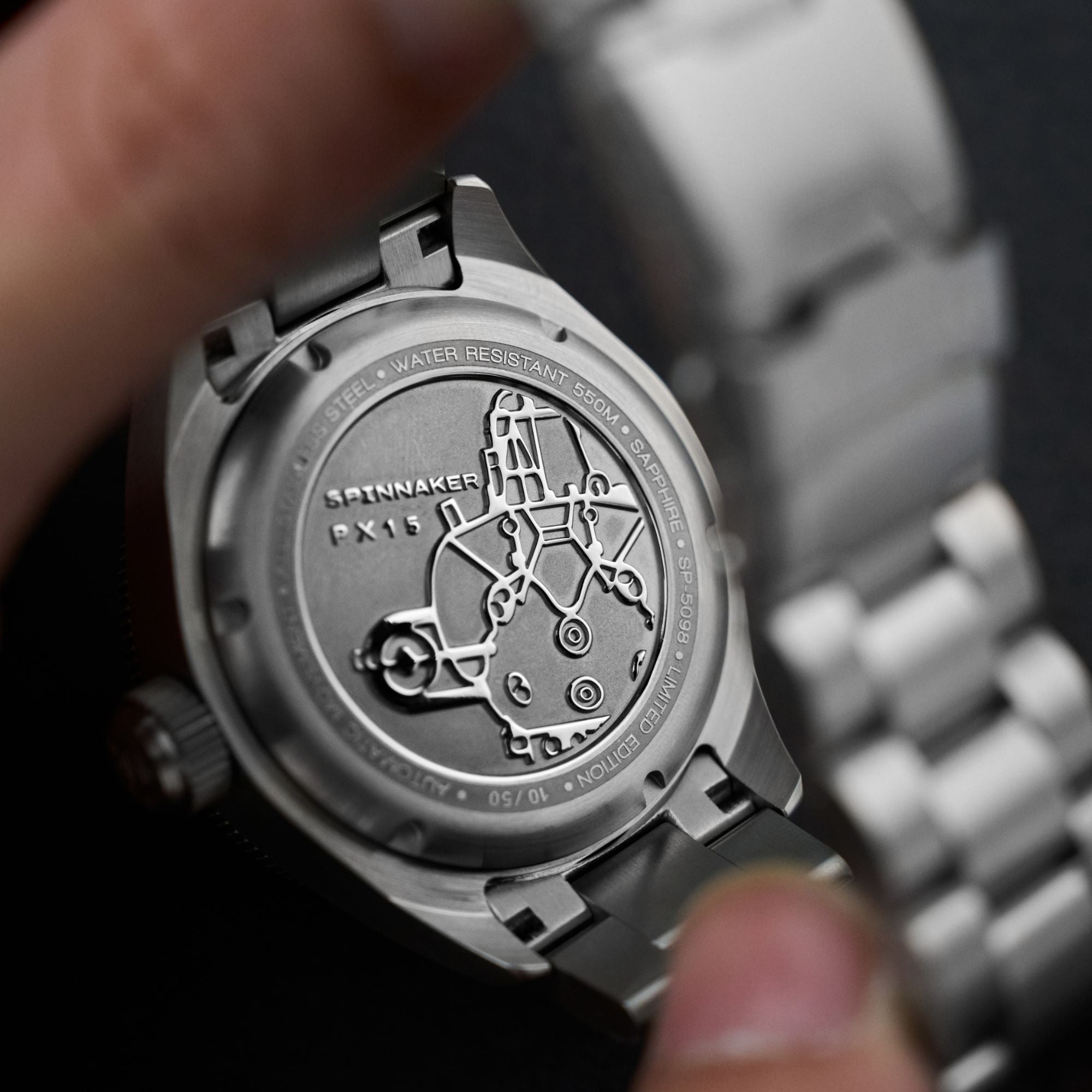 Spinnaker Piccard Automatic Blue Diver Watch - Limited Edition