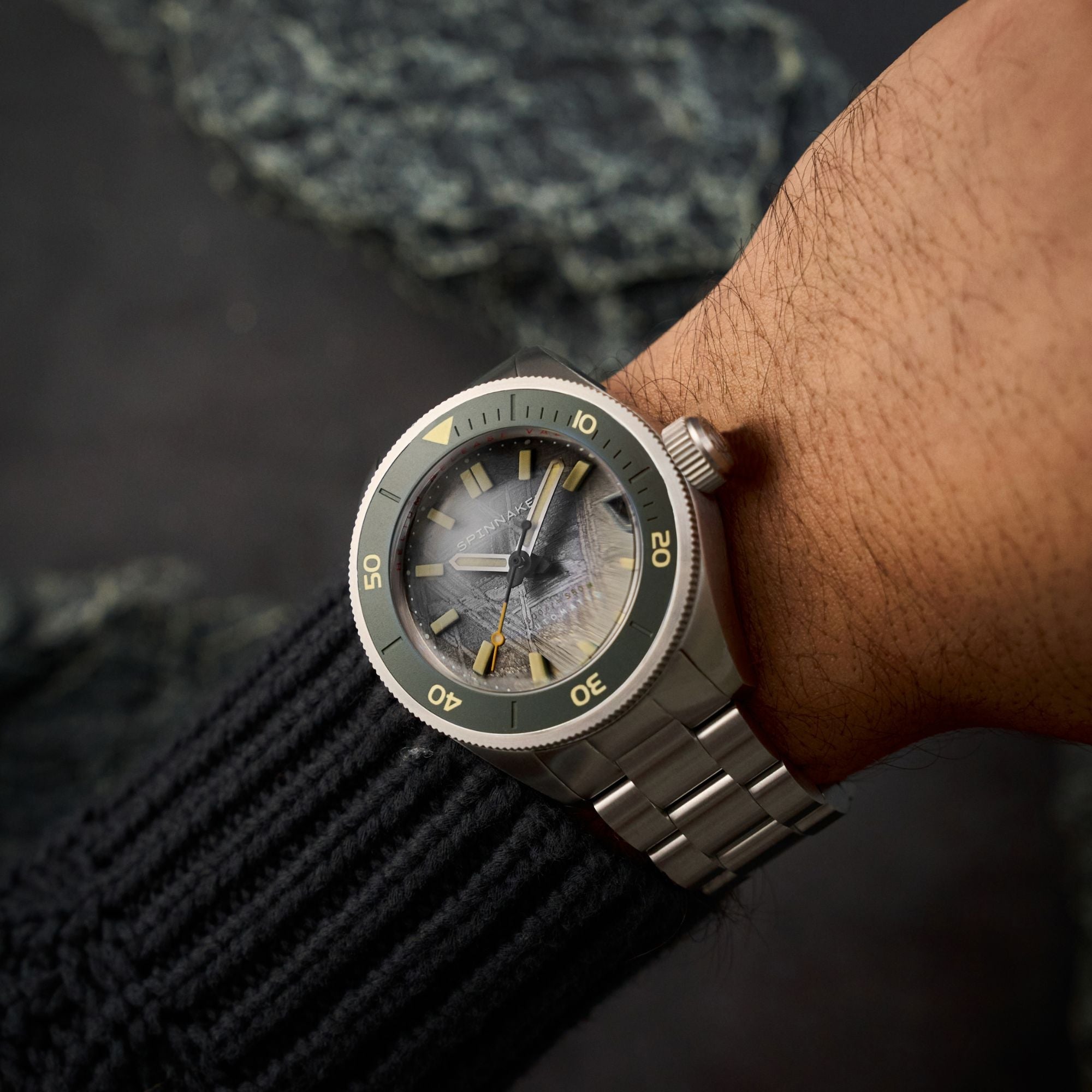 Spinnaker Piccard Meteorite Limited Edition Automatic Diver Watch Green