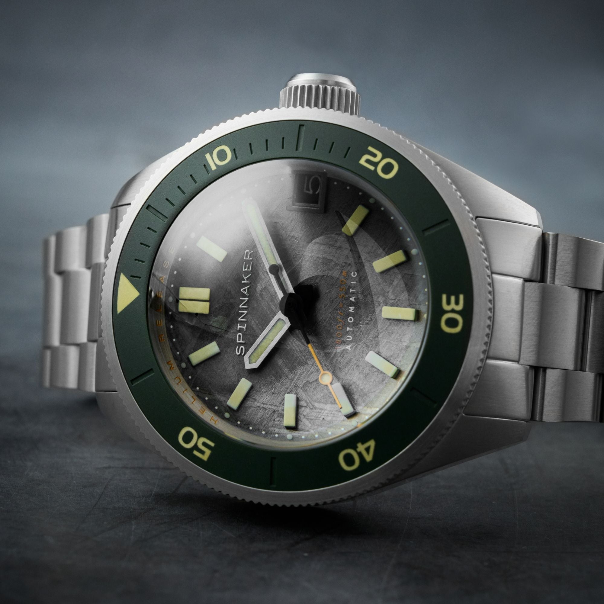 Spinnaker Piccard Meteorite Limited Edition Automatic Diver Watch Green