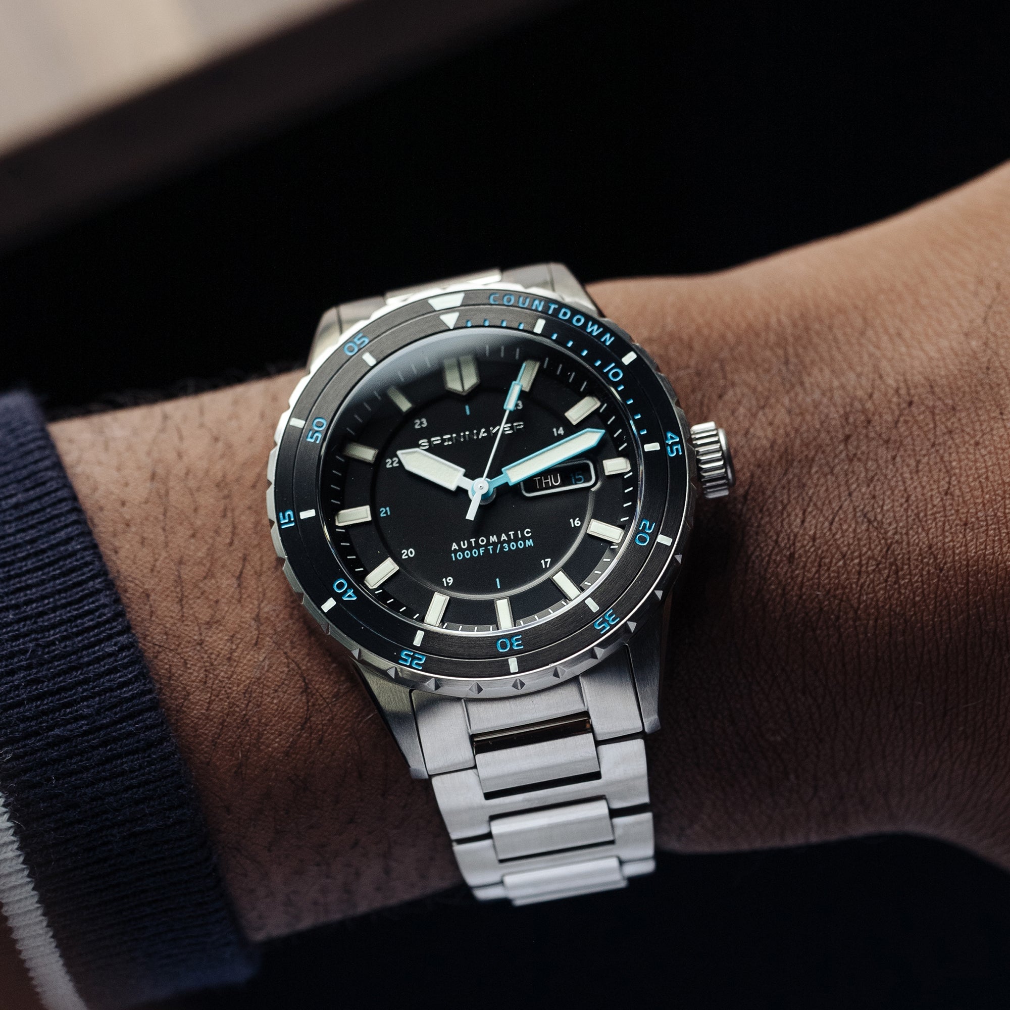 Spinnaker Hass Diver Automatic Men's Black Watch