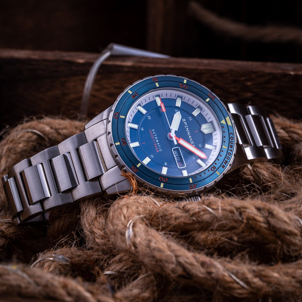 Spinnaker Hass Automatic Men's Blue Diver Watch