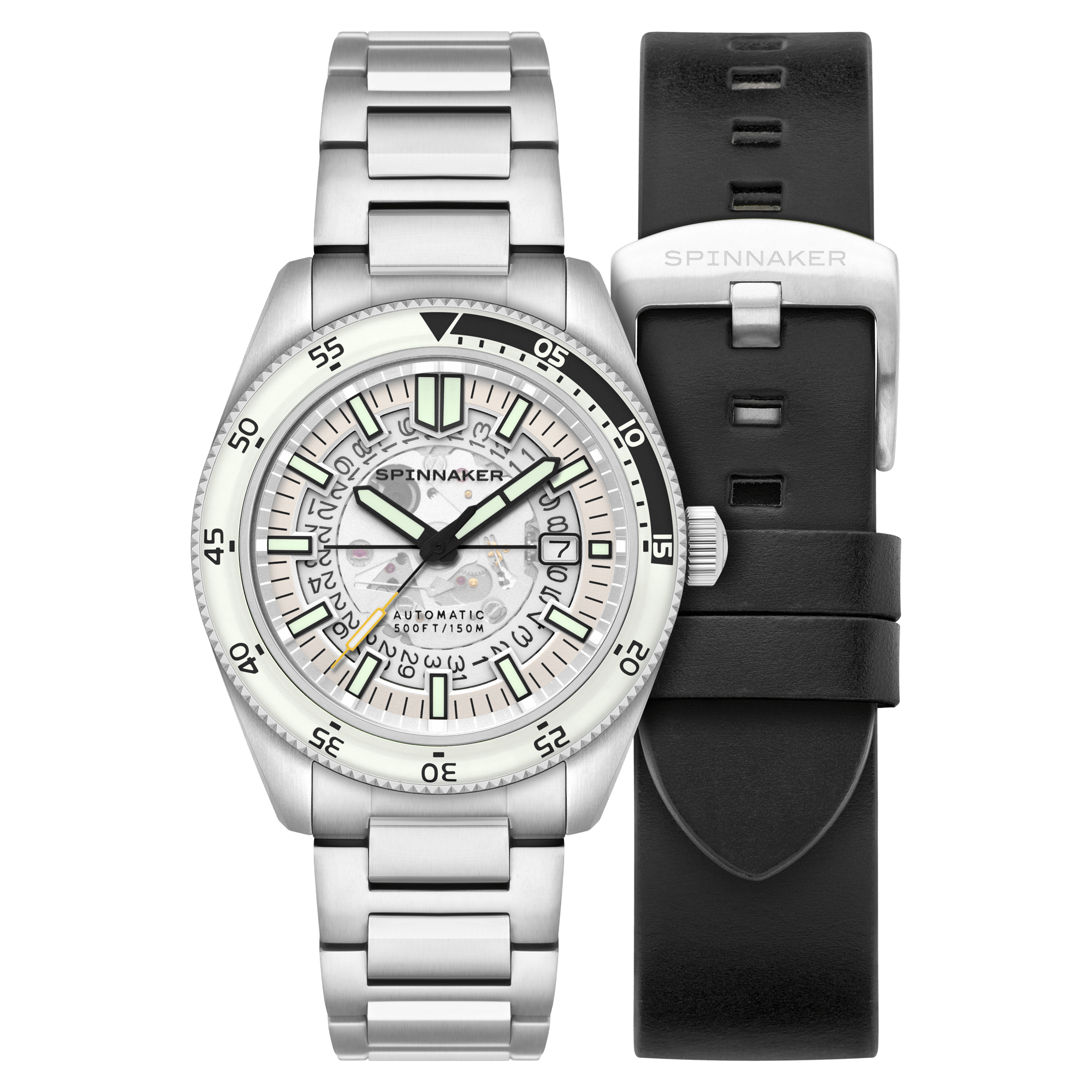 Spinnaker Fleuss Automatic Men's White Watch