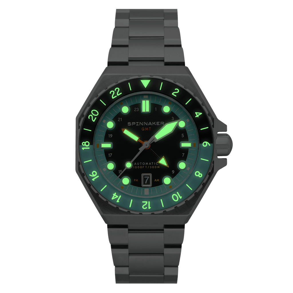 Spinnaker Dumas GMT Men's Dark Turquoise Automatic Watch