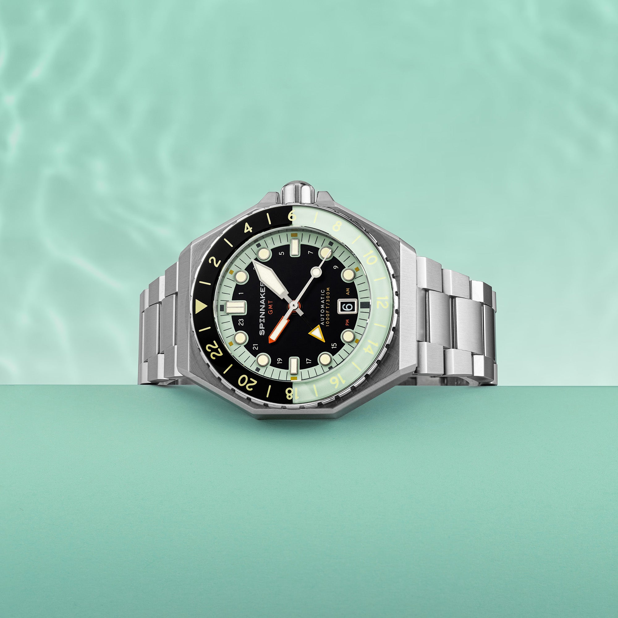 Spinnaker Dumas GMT Men's Dark Turquoise Automatic Watch