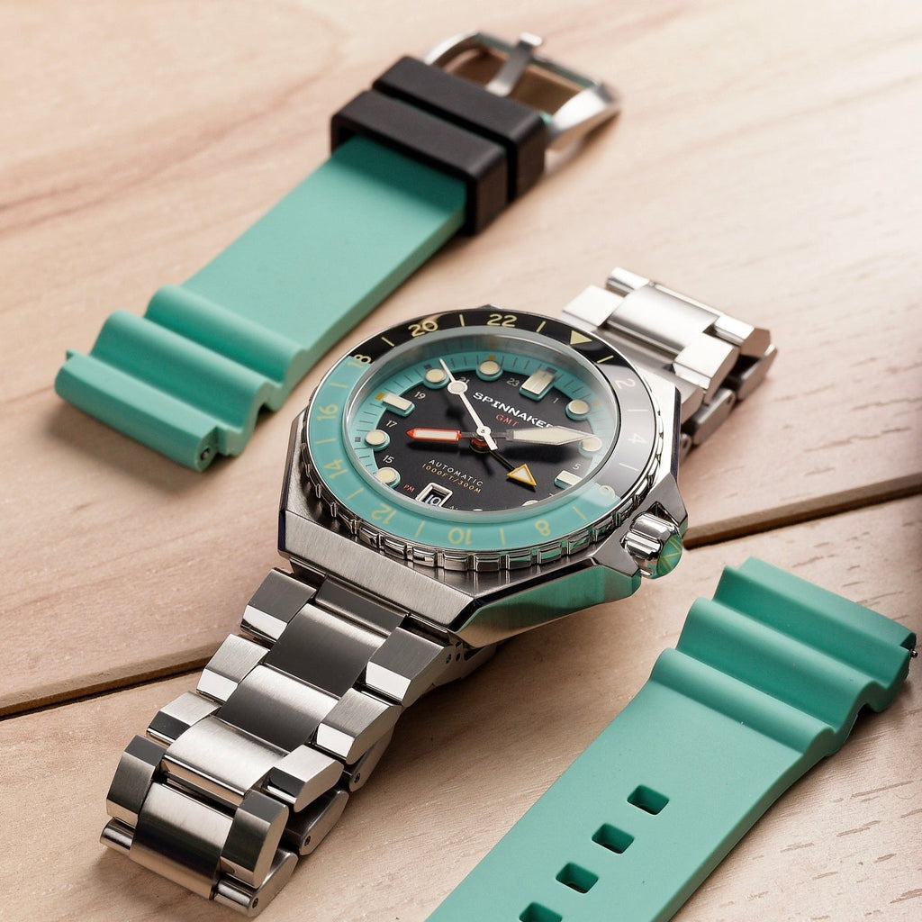 Spinnaker Dumas GMT Men's Dark Turquoise Automatic Watch