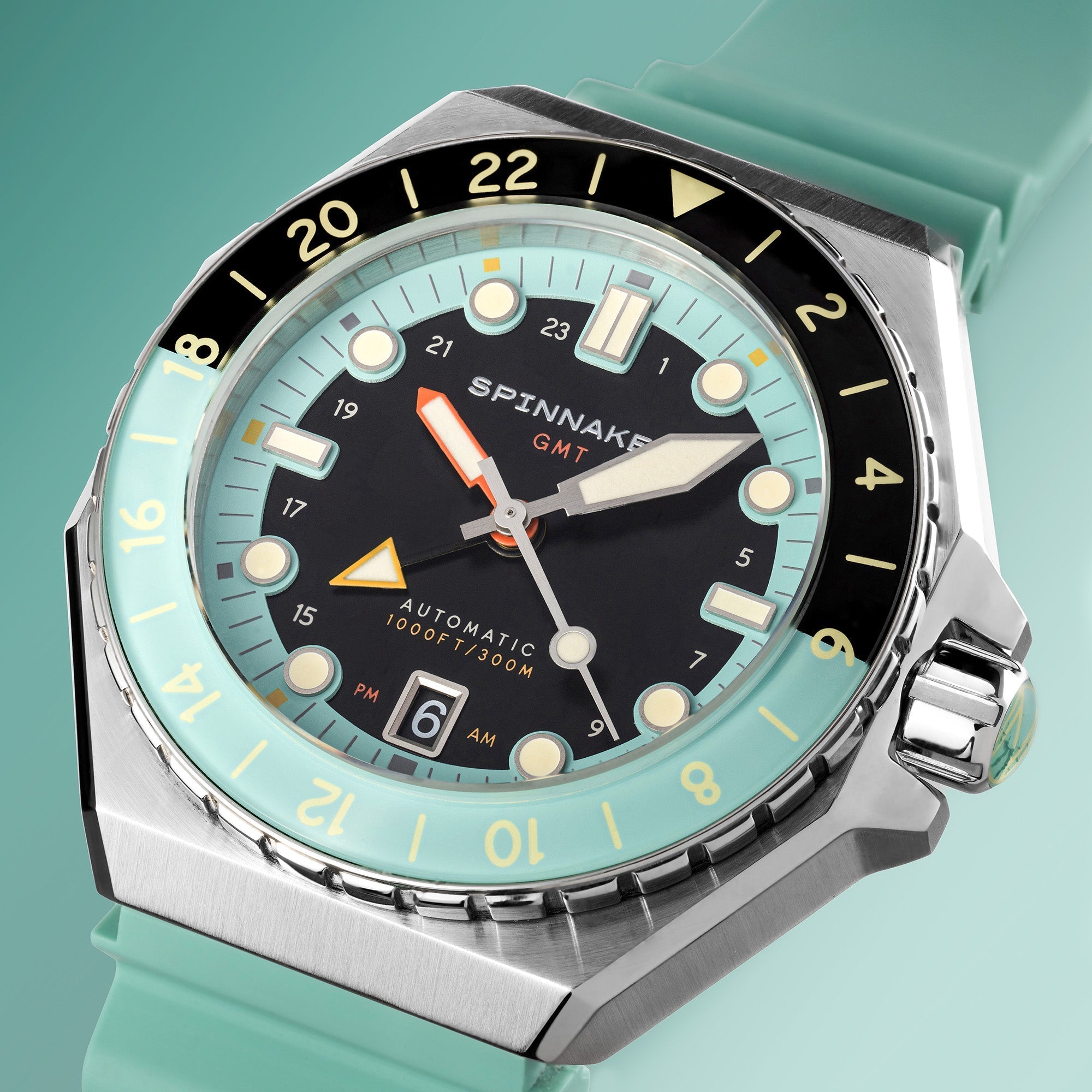 Spinnaker Dumas GMT Men's Dark Turquoise Automatic Watch