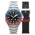 Spinnaker Dumas GMT Men's Black Automatic Watch