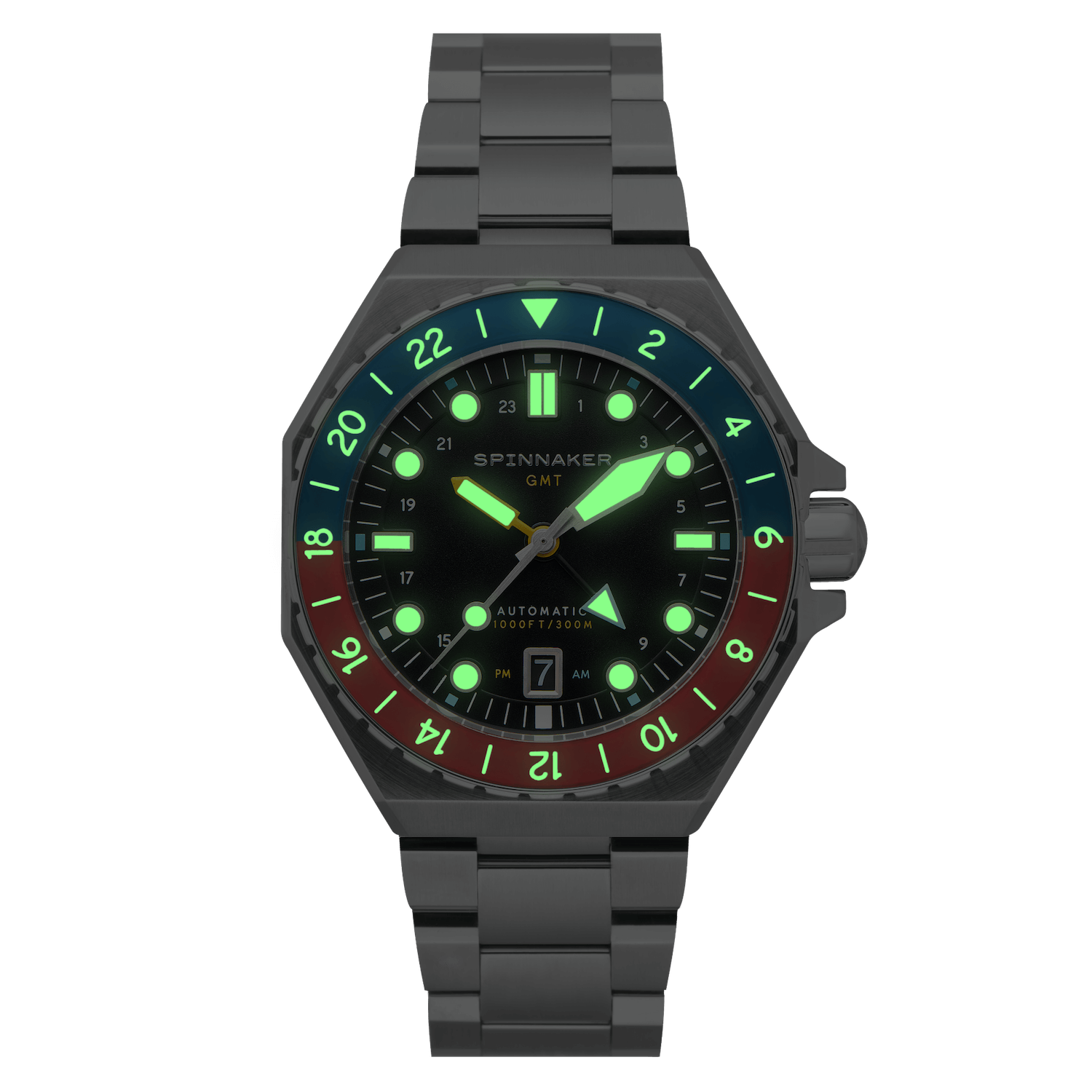 Spinnaker Dumas GMT Men's Black Automatic Watch