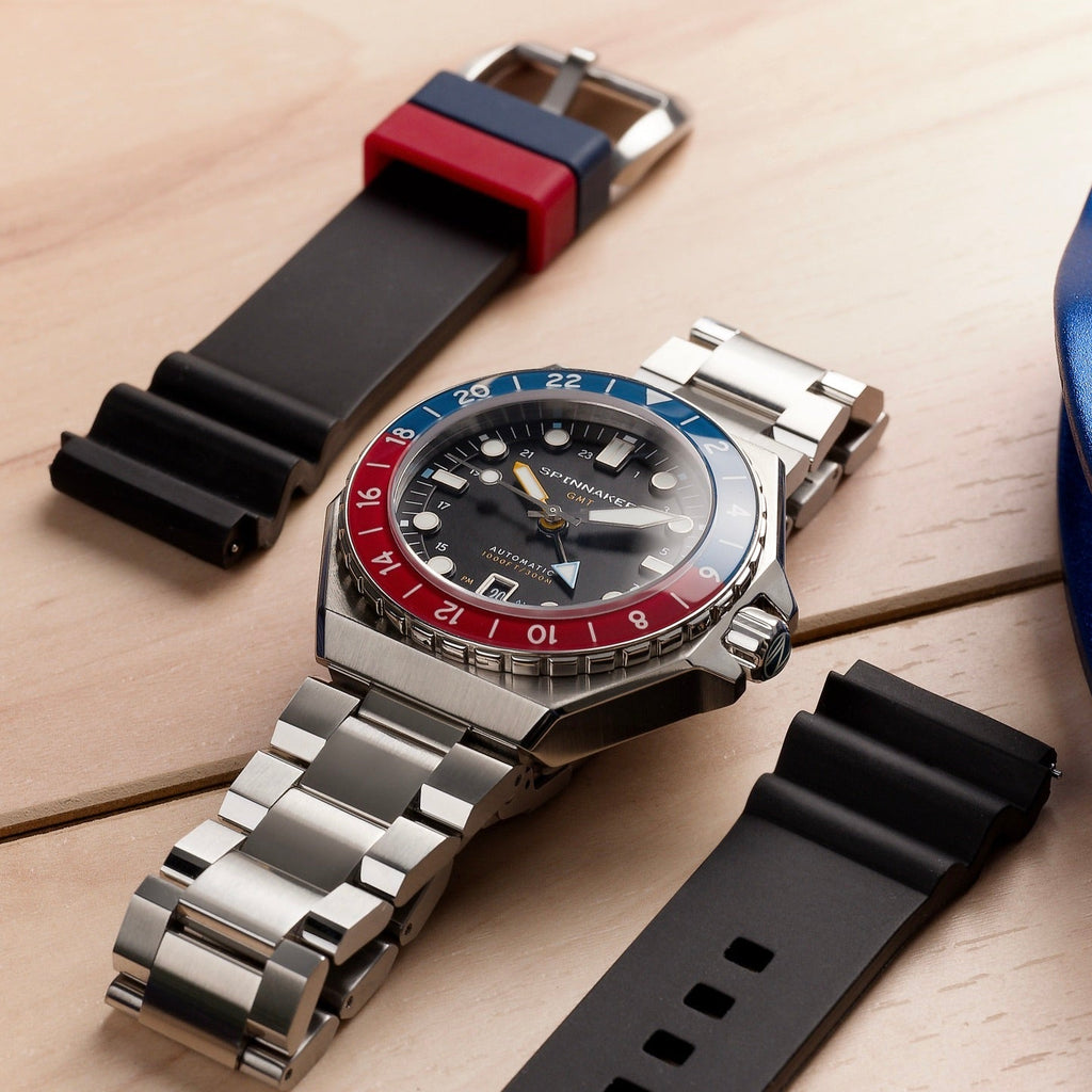 Spinnaker Dumas GMT Men's Black Automatic Watch