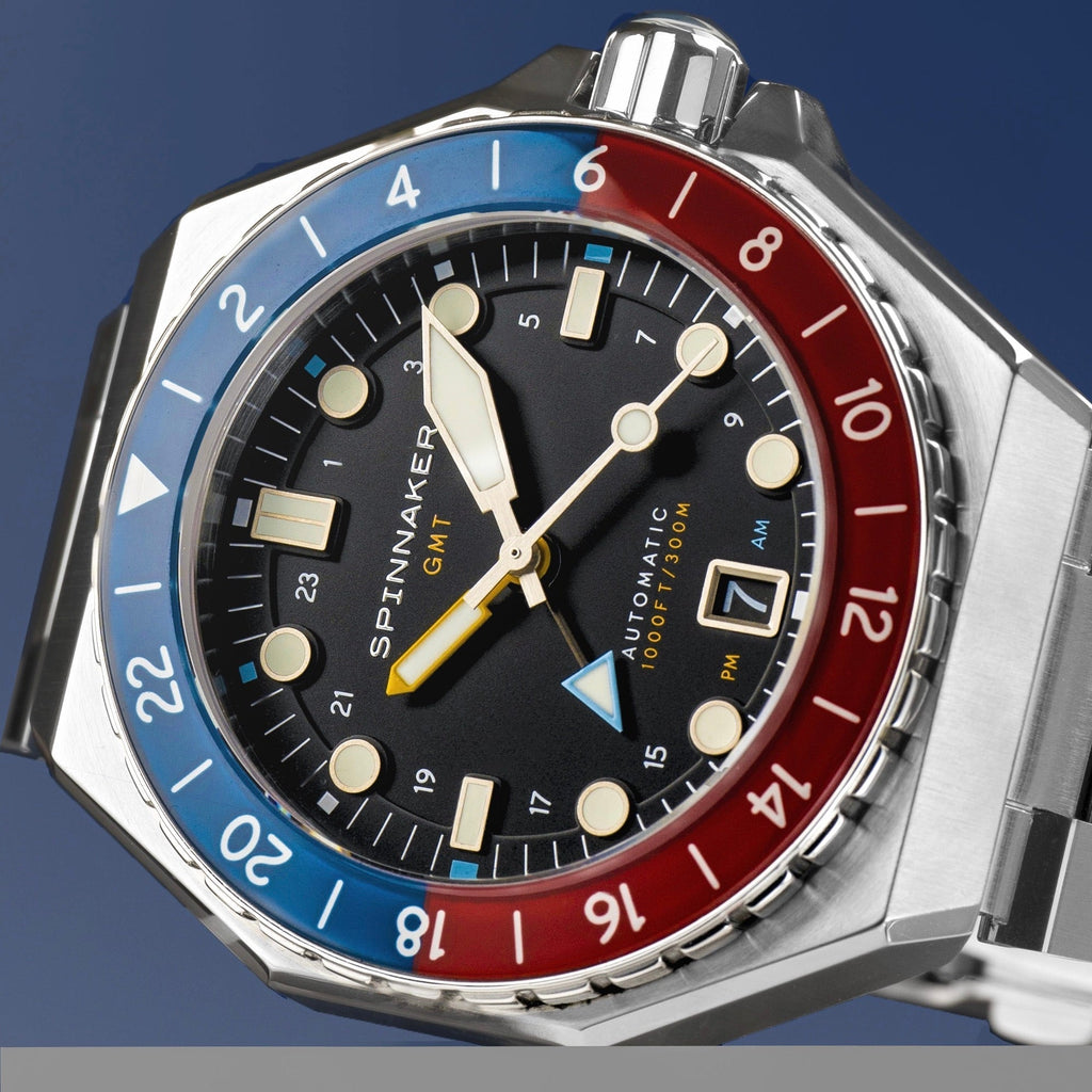 Spinnaker Dumas GMT Men's Black Automatic Watch