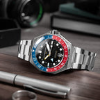 Spinnaker Dumas GMT Men's Black Automatic Watch