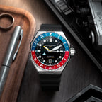Spinnaker Dumas GMT Men's Black Automatic Watch