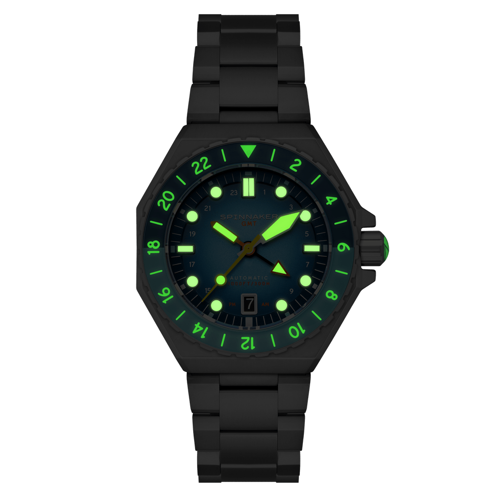 Spinnaker Dumas GMT Men's Blue Automatic Watch