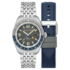 Spinnaker Fleuss GMT Men's Grey Automatic Watch