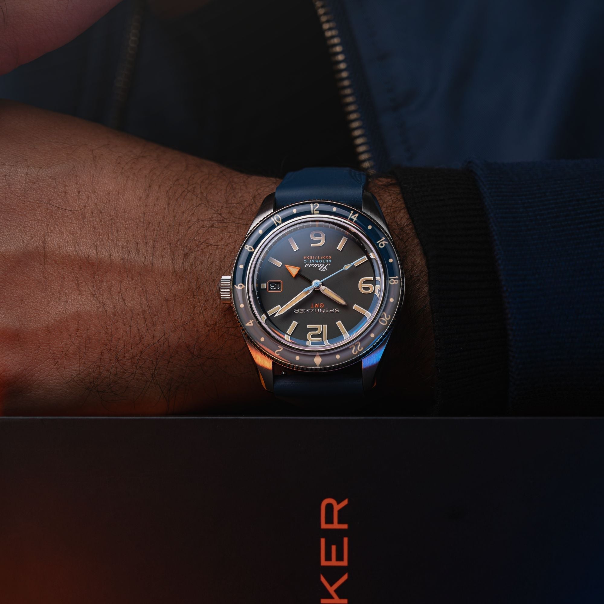 Spinnaker Fleuss GMT Men's Grey Automatic Watch