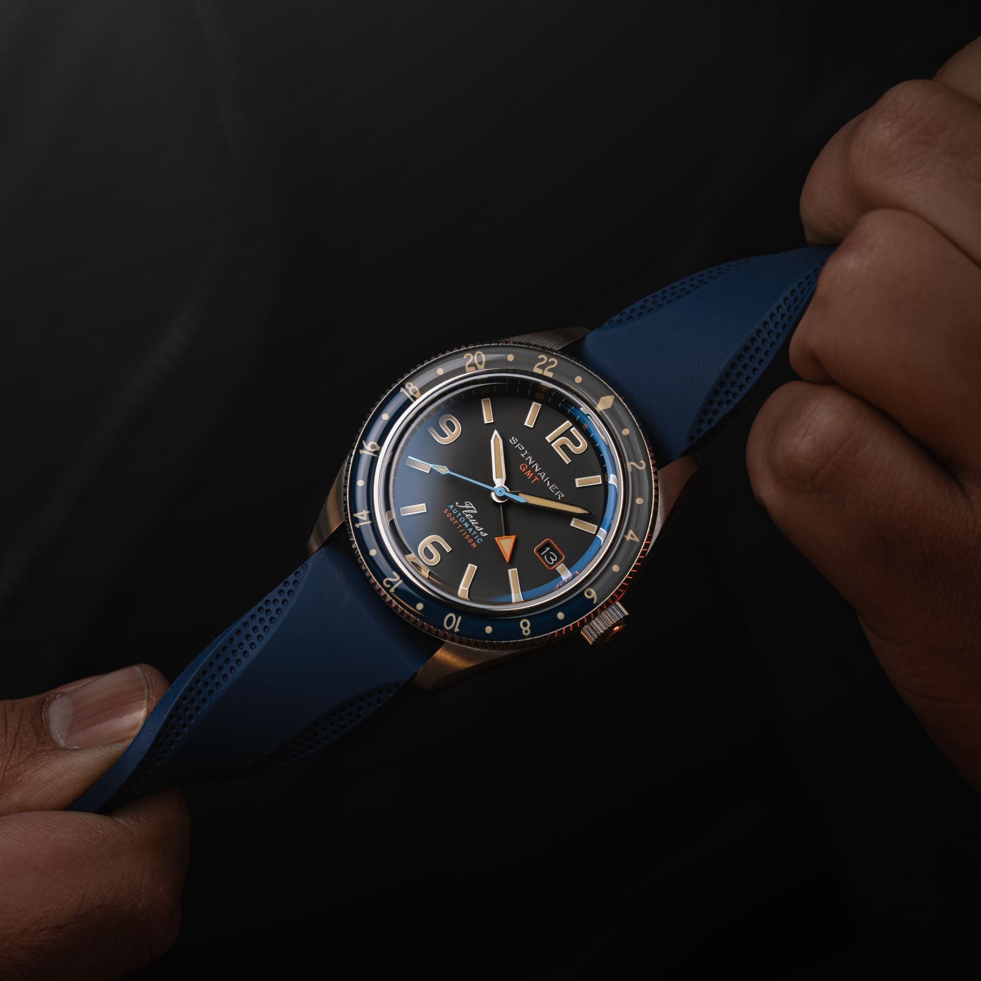 Spinnaker Fleuss GMT Men's Grey Automatic Watch