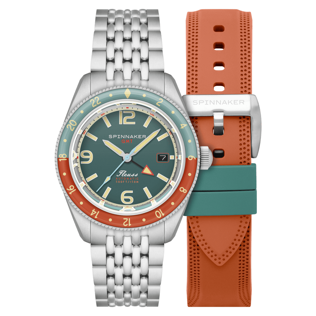 Spinnaker Fleuss GMT Men's Green Automatic Watch