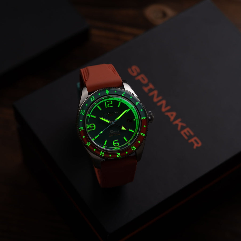 Spinnaker Fleuss GMT Men's Green Automatic Watch
