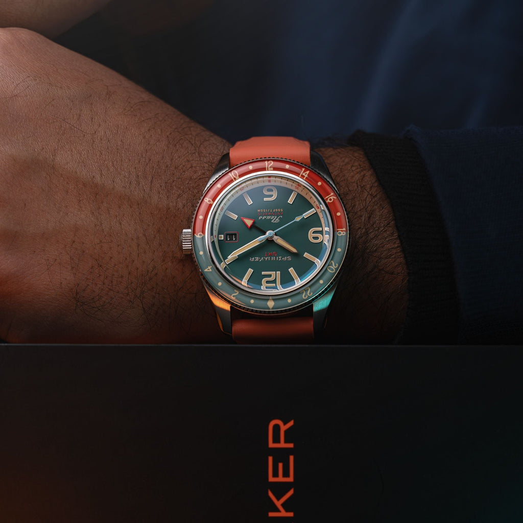 Spinnaker Fleuss GMT Men's Green Automatic Watch