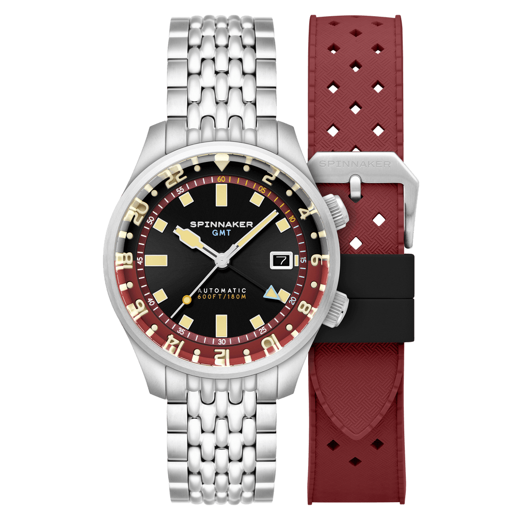 Spinnaker Bradner GMT Men's Black Automatic Watch