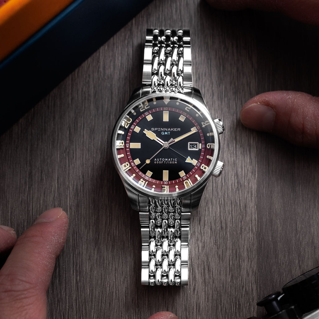 Spinnaker Bradner GMT Men's Black Automatic Watch