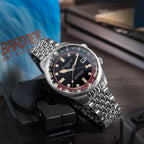 Spinnaker Bradner GMT Men's Black Automatic Watch