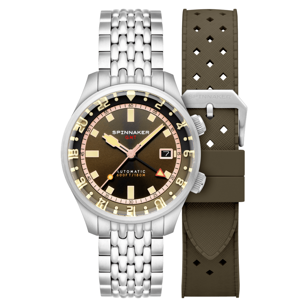 Spinnaker Bradner GMT Men's Brown Automatic Watch