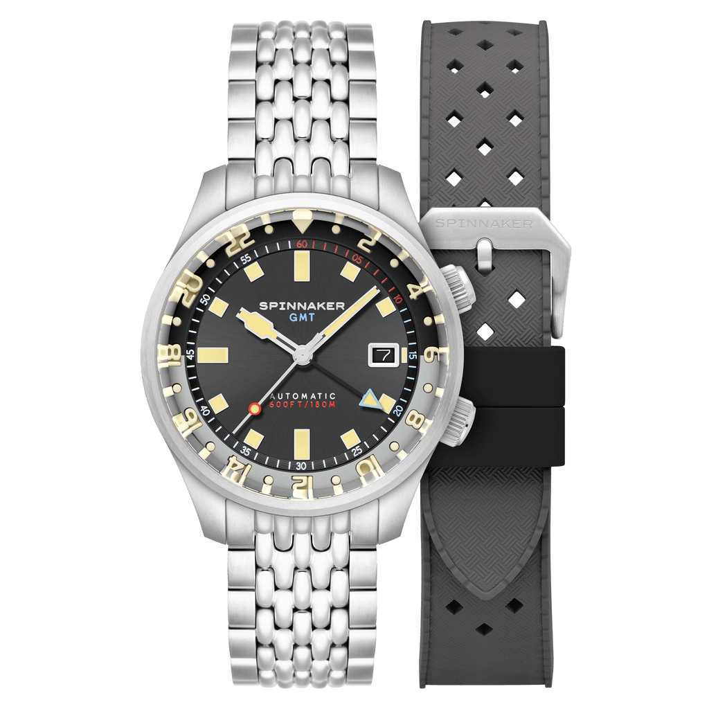 Spinnaker Bradner GMT Men's Grey Automatic Watch