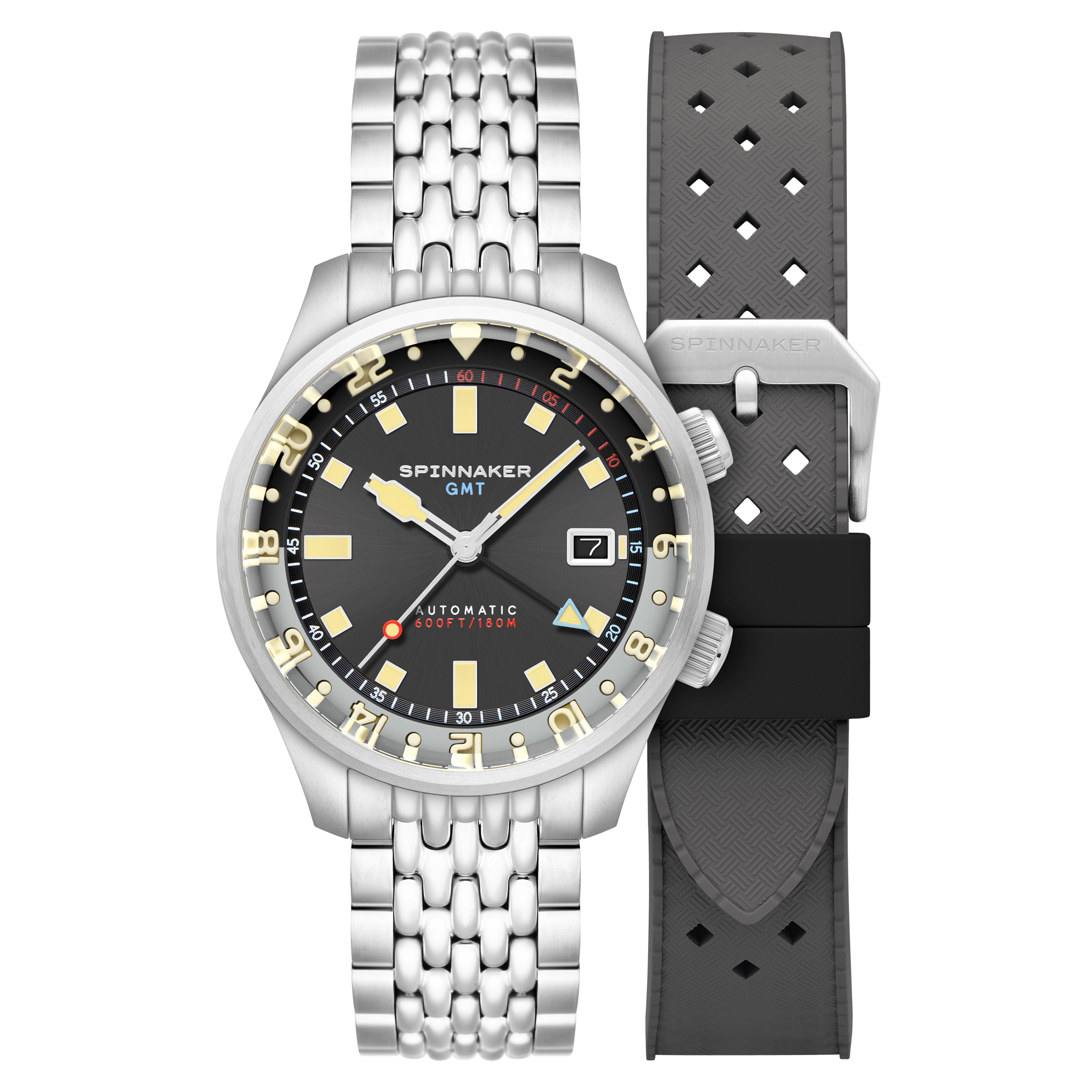 Spinnaker Bradner GMT Men's Grey Automatic Watch