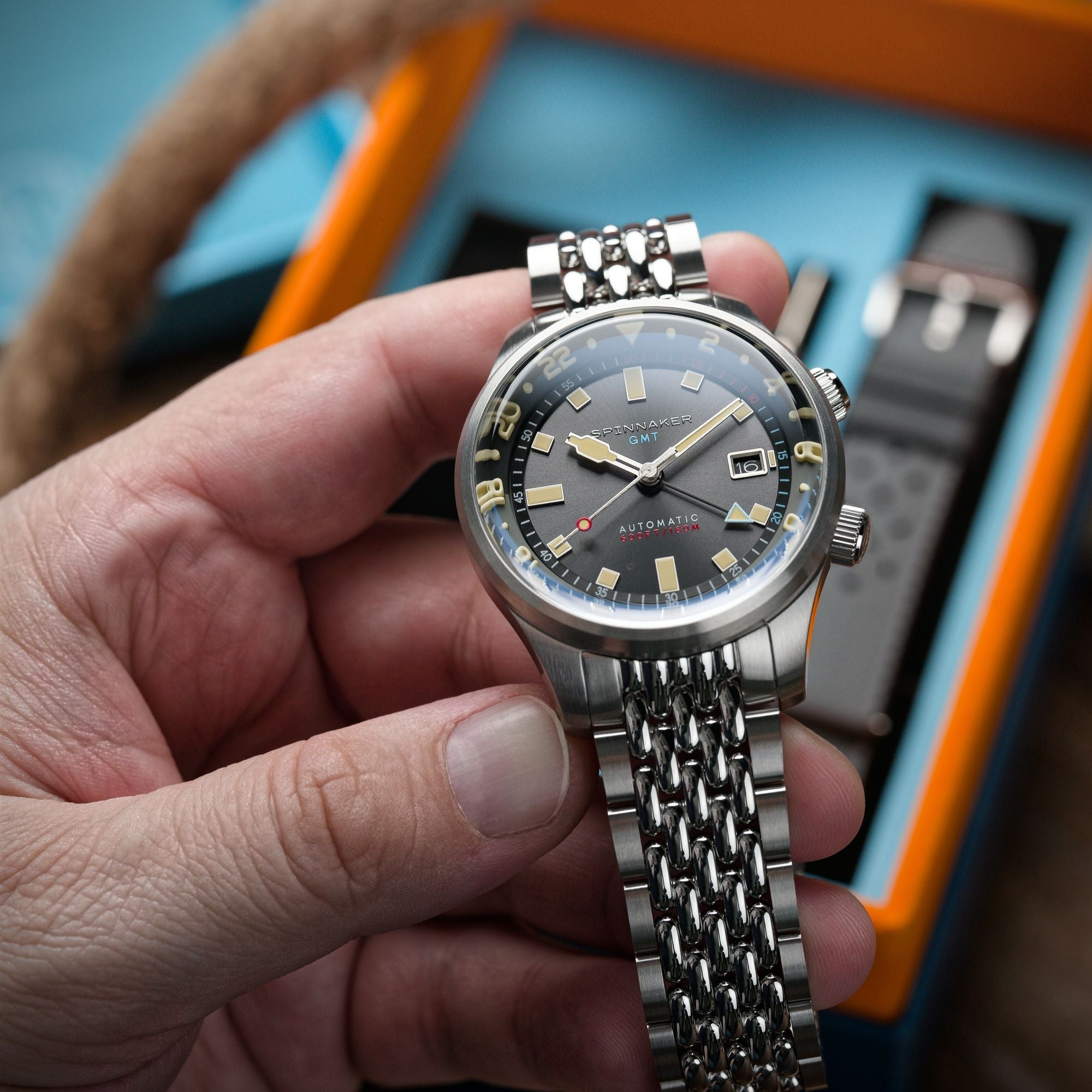 Spinnaker Bradner GMT Men's Grey Automatic Watch